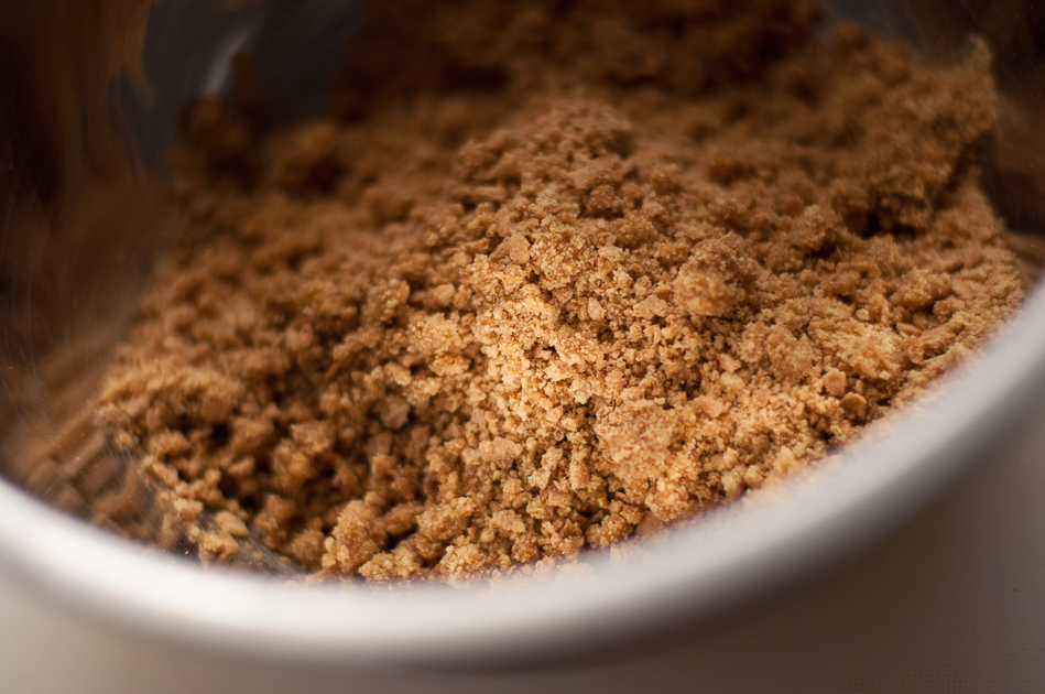 add butter until graham cracker crumbs are moist but not soggy