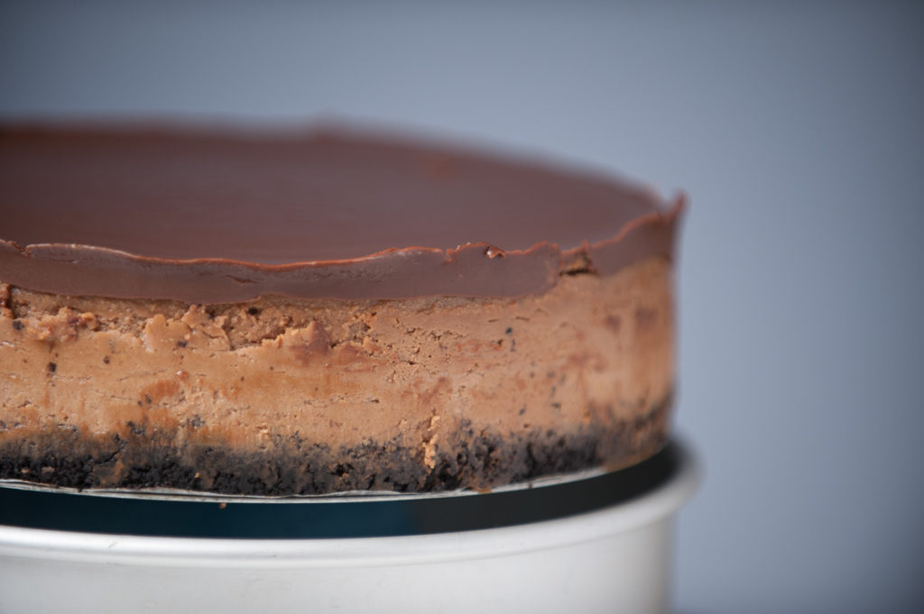 gently and evenly push pan down to counter surface...it's alive!