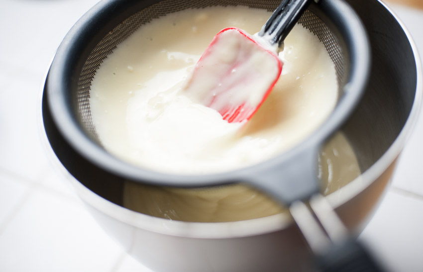 STRAINING THE BATTER